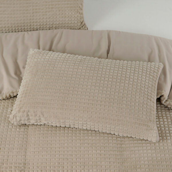 Sleeptime Check Teddy Taupe 200 x 200/220 cm - Afbeelding 5