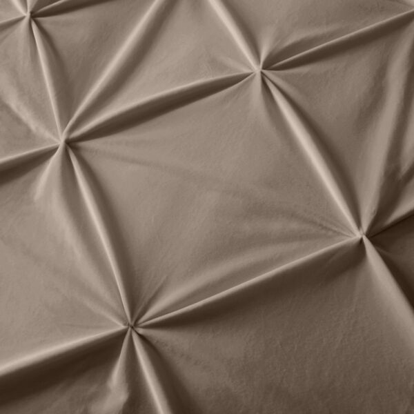 Sleeptime Velvet Pintuck Taupe 200 x 200/220 cm - Afbeelding 5