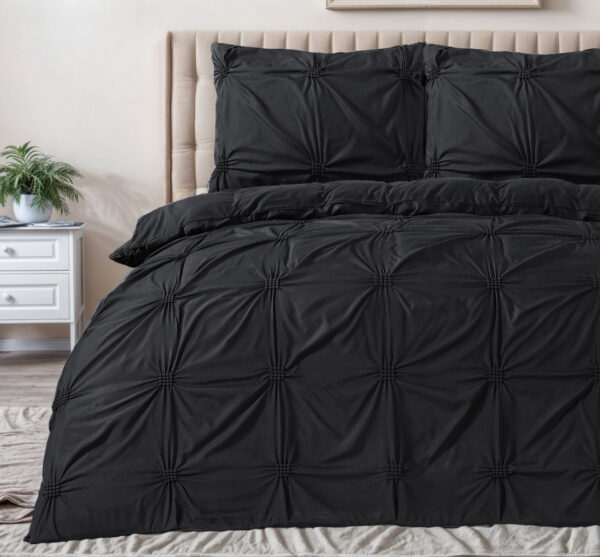 Sleeptime Punch Pintuck Zwart 200 x 200/220 cm - Afbeelding 3