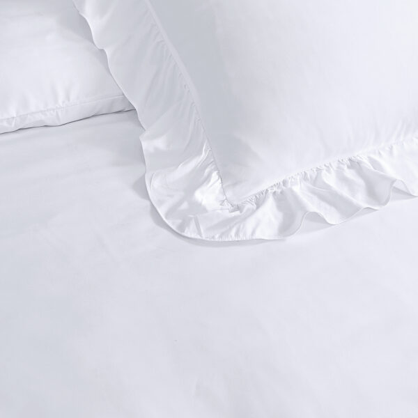 Sleeptime Ruffles Wit 200 x 200/220 cm - Afbeelding 4