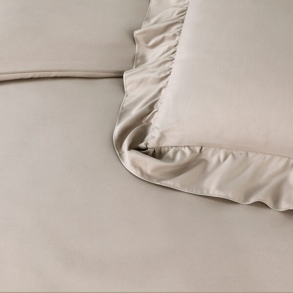 Sleeptime Ruffles Taupe 200 x 200/220 cm - Afbeelding 4