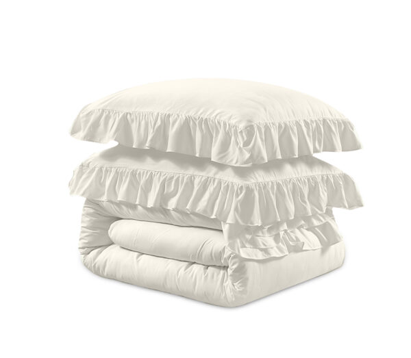 Sleeptime Ruffles Creme 240 x 200/220 cm - Afbeelding 5
