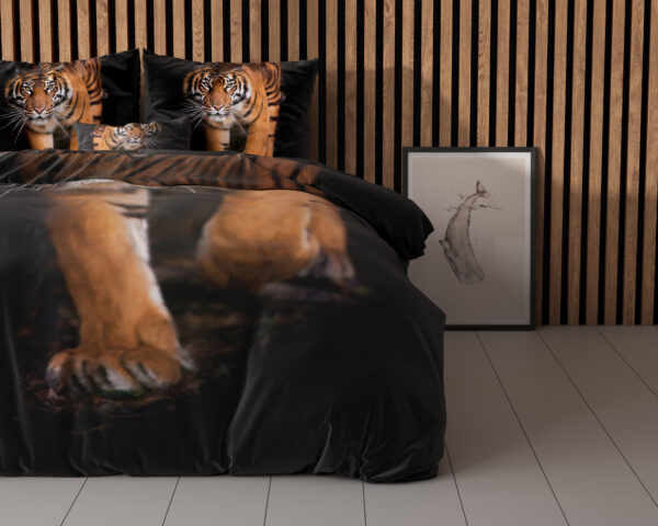 Sleeptime Tiger icon Zwart 200 x 200/220 cm - Afbeelding 3