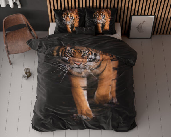 Sleeptime Tiger icon Zwart 200 x 200/220 cm - Afbeelding 5