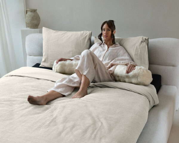 Primaviera Deluxe Waffel Beige 260 x 200/260 cm - Afbeelding 5