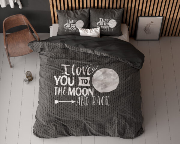Moon and Back Antraciet 200 x 200/220