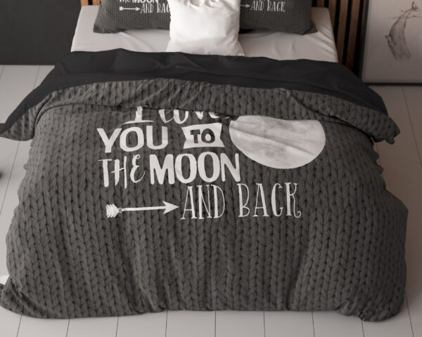 Sleeptime Moon and Back Antraciet 200 x 200/220 cm - Afbeelding 5