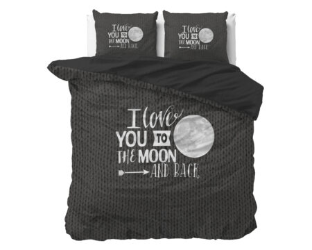 Moon and Back Antraciet 200 x 200/220