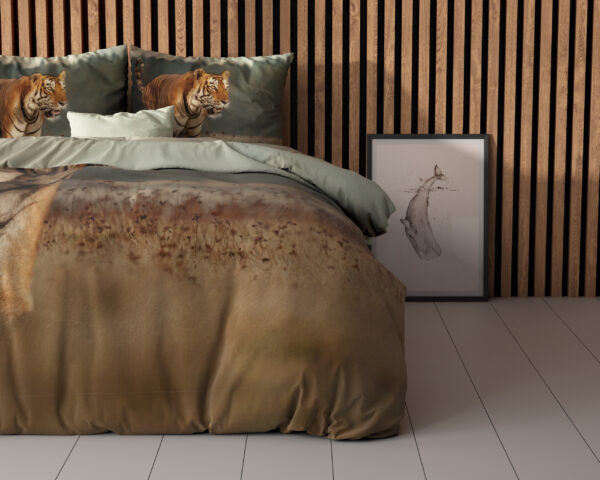 Sleeptime Nature Tiger Taupe 200 x 200/220 cm - Afbeelding 3