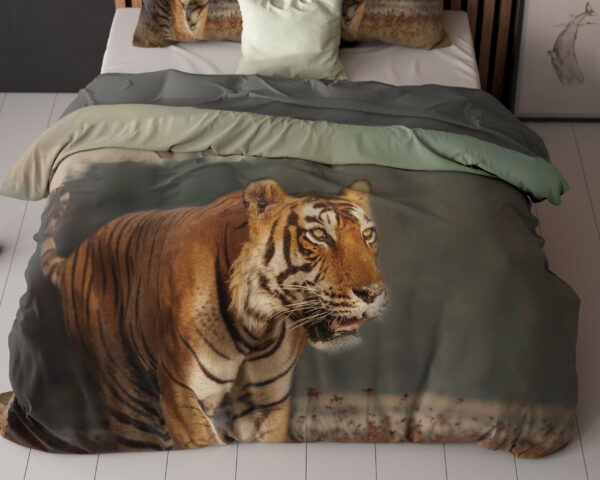 Sleeptime Nature Tiger Taupe 200 x 200/220 cm - Afbeelding 5