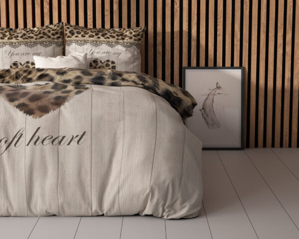 Sleeptime You Are My Heart Zand 200 x 200/220 cm - Afbeelding 3