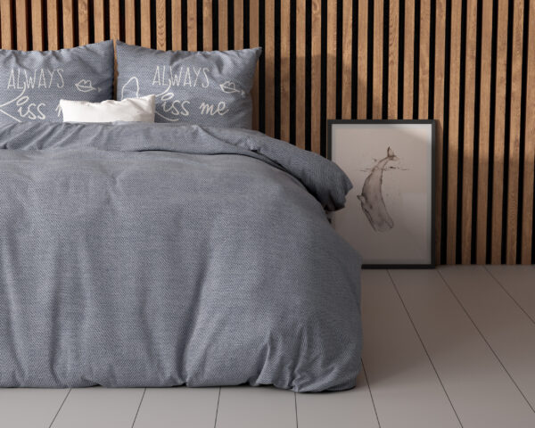 Sleeptime Kiss Me Blauw 200 x 200/220 cm - Afbeelding 3