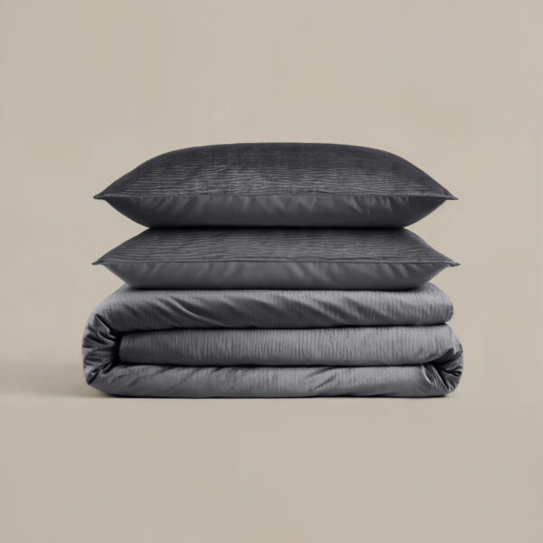Sleeptime Velvet Cartier Antraciet 200 x 220 cm - Afbeelding 5