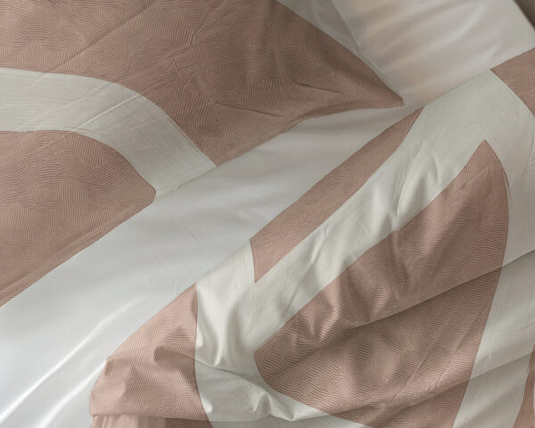 Sleeptime Clay Contours Perzikbruin 200 x 200/220 cm - Afbeelding 4