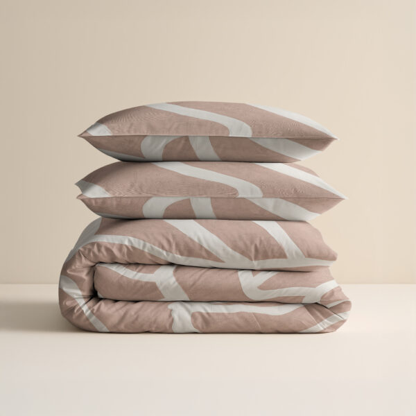 Sleeptime Clay Contours Perzikbruin 200 x 200/220 cm - Afbeelding 5