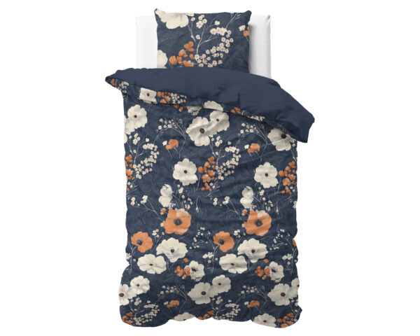 Sleeptime DD Flora Blauw 140 x 220 cm - Afbeelding 3