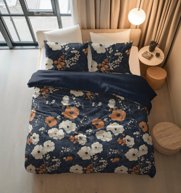 Sleeptime DD Flora Blauw 200 x 220 cm - Afbeelding 4