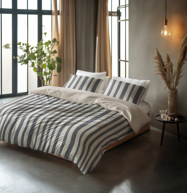 Sleeptime DD Vintage line Beige/Antraciet 200 x 220 cm - Afbeelding 3