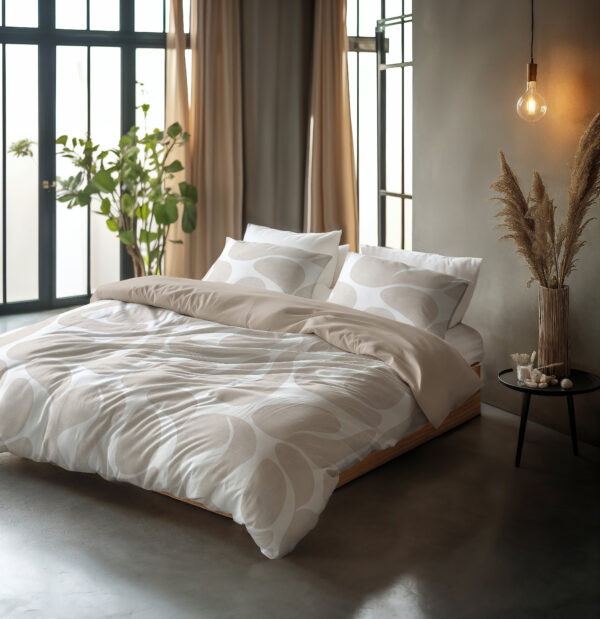 Sleeptime DD Curvo Taupe/Grijs 240 x 220 cm - Afbeelding 3