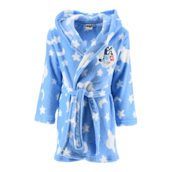 Bluey Blauw badjas 3 - 6 jaar - polyester