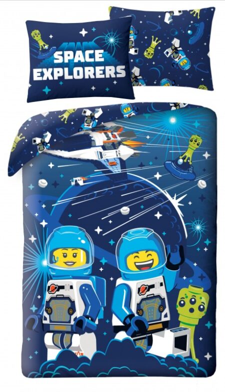 Lego  dekbedovertrek space  140 x 200 cm  - Katoen - 70 x 90 cm