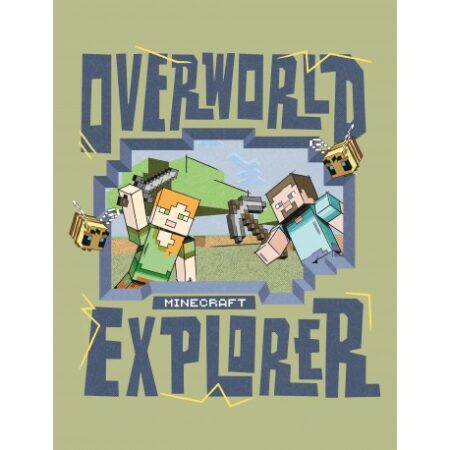 Minecraft fleece deken Steve en Alex 130 x 170 cm