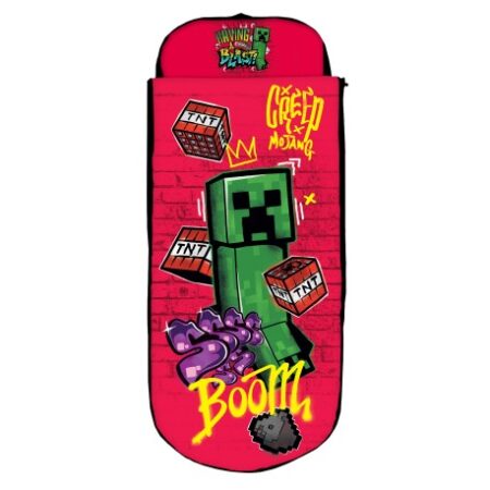 Minecraft opblaasbaar bed creeper 150 x 62 x 20 cm