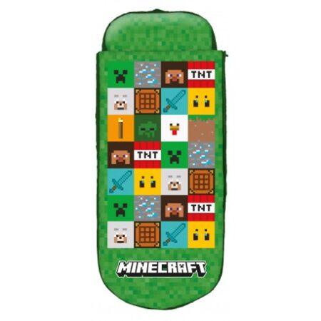 Minecraft opblaasbaar bed groen 150 x 62 x 20 cm