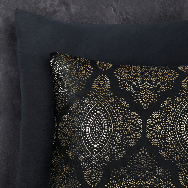 Sleeptime Glamour Flanel Art Foil Zwart 200 x 200/220 cm - Afbeelding 4