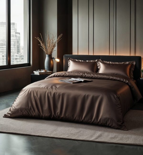 Sleeptime Glossy Bruin 140 x 220 cm - Afbeelding 3