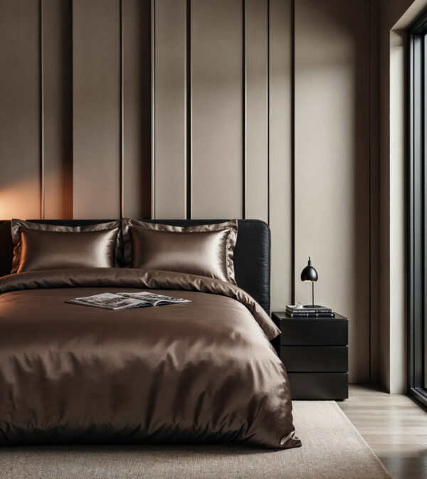 Sleeptime Glossy Bruin 140 x 220 cm - Afbeelding 4