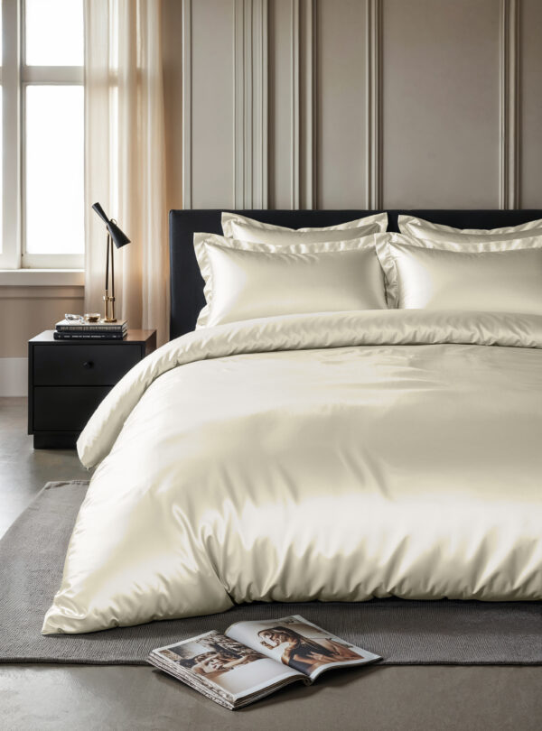 Sleeptime Glossy Creme 240 x 220 cm - Afbeelding 3