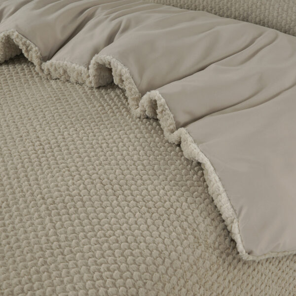 Sleeptime Fur Teddy Taupe 240 x 200/220 cm - Afbeelding 4