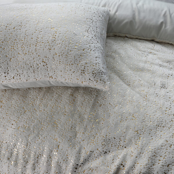 Sleeptime Glamour Flanel Sprankle Foil Creme 200 x 200/220 cm - Afbeelding 5