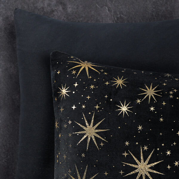 Sleeptime Glamour Flanel Stars Foil Zwart 140 x 200/220 cm - Afbeelding 4
