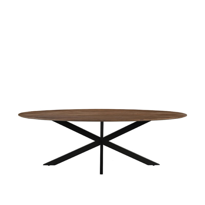 LABEL51 Eetkamertafel James - Nature - Mangohout - 240 cm - Ovaal James
