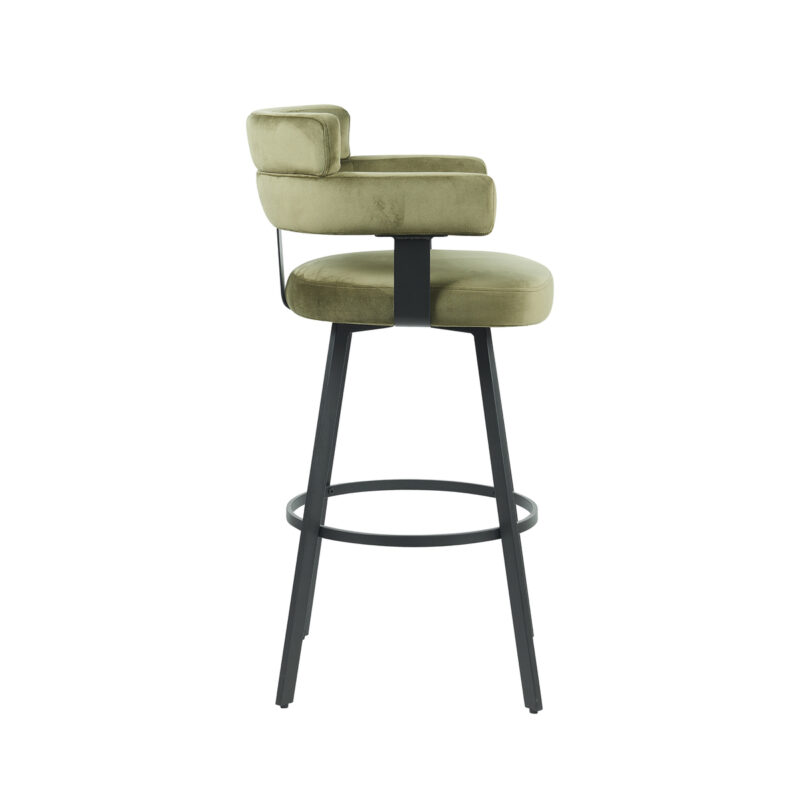 LABEL51 Barkruk Bardio - Hunter - Fluweel - Zithoogte 75 Fluweel