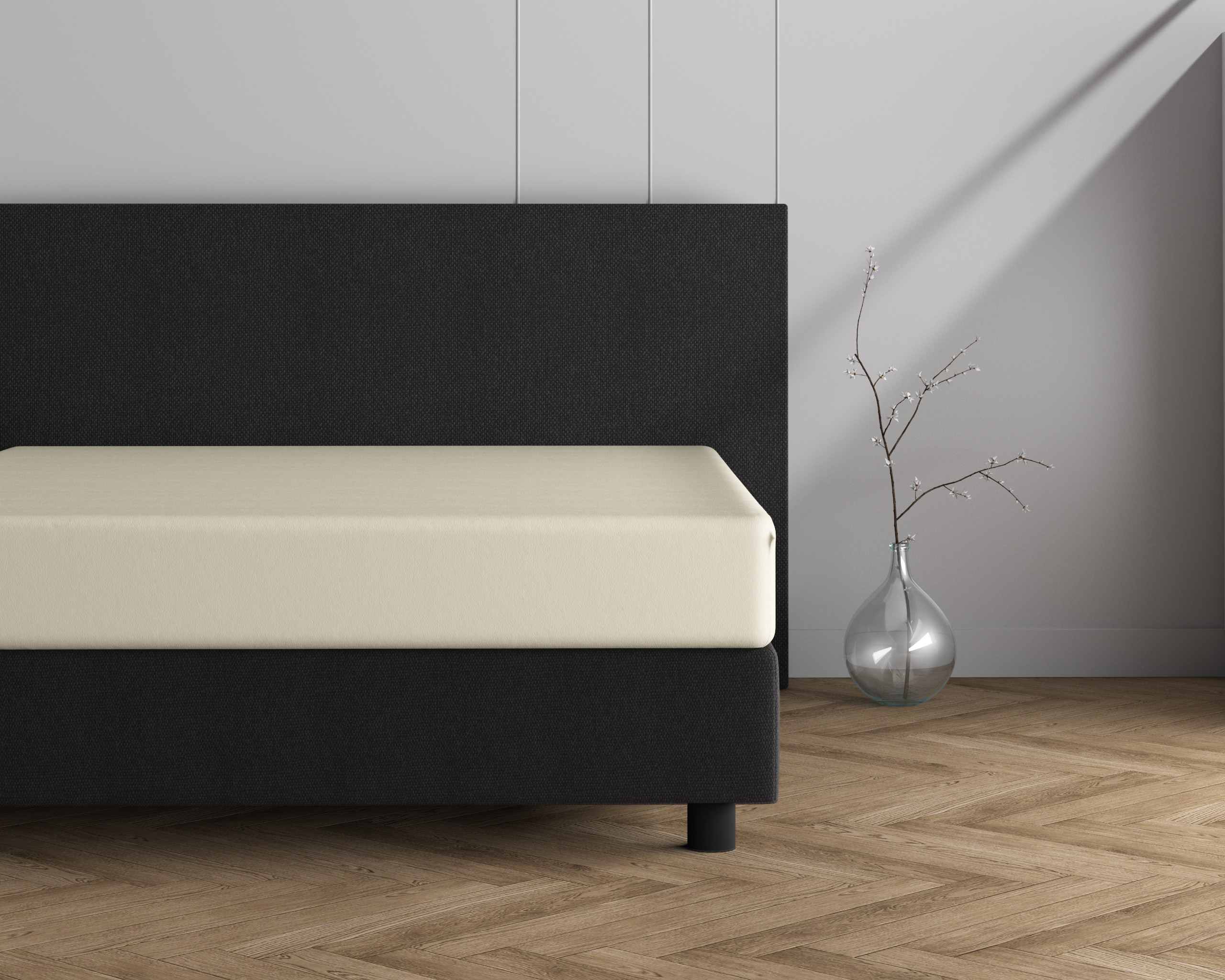 Dreamhouse Dubbel Jersey 220 gr. Hoeslaken Creme 190/200 x 220/230 cm - Afbeelding 3