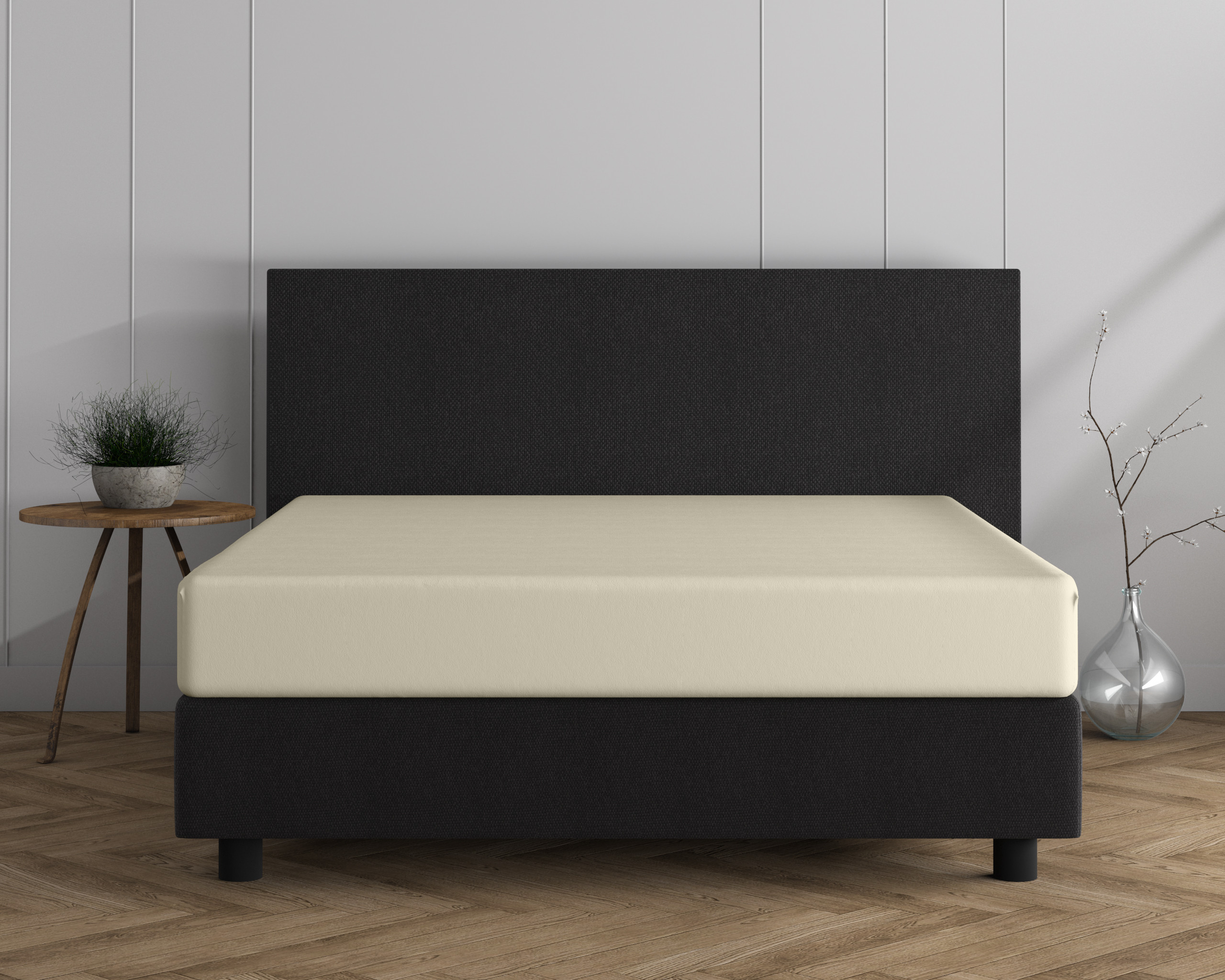 Dreamhouse Dubbel Jersey 220 gr. Hoeslaken Creme 190/200 x 220/230 cm - Afbeelding 5