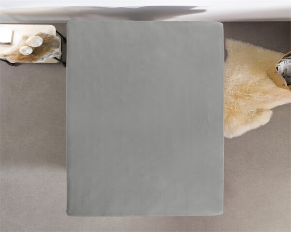Dreamhouse Dubbel Jersey 220 gr. Hoeslaken Grijs 80/100 x 220 cm - Afbeelding 4