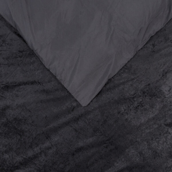 Sleeptime Crystal Velvet Zwart 140 x 220 cm - Afbeelding 4