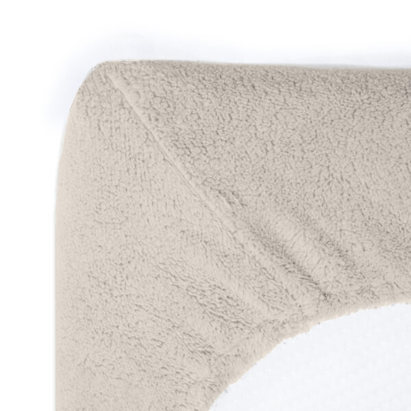 Sleeptime Teddy hoeslaken Creme 160 x 200 cm - Afbeelding 4