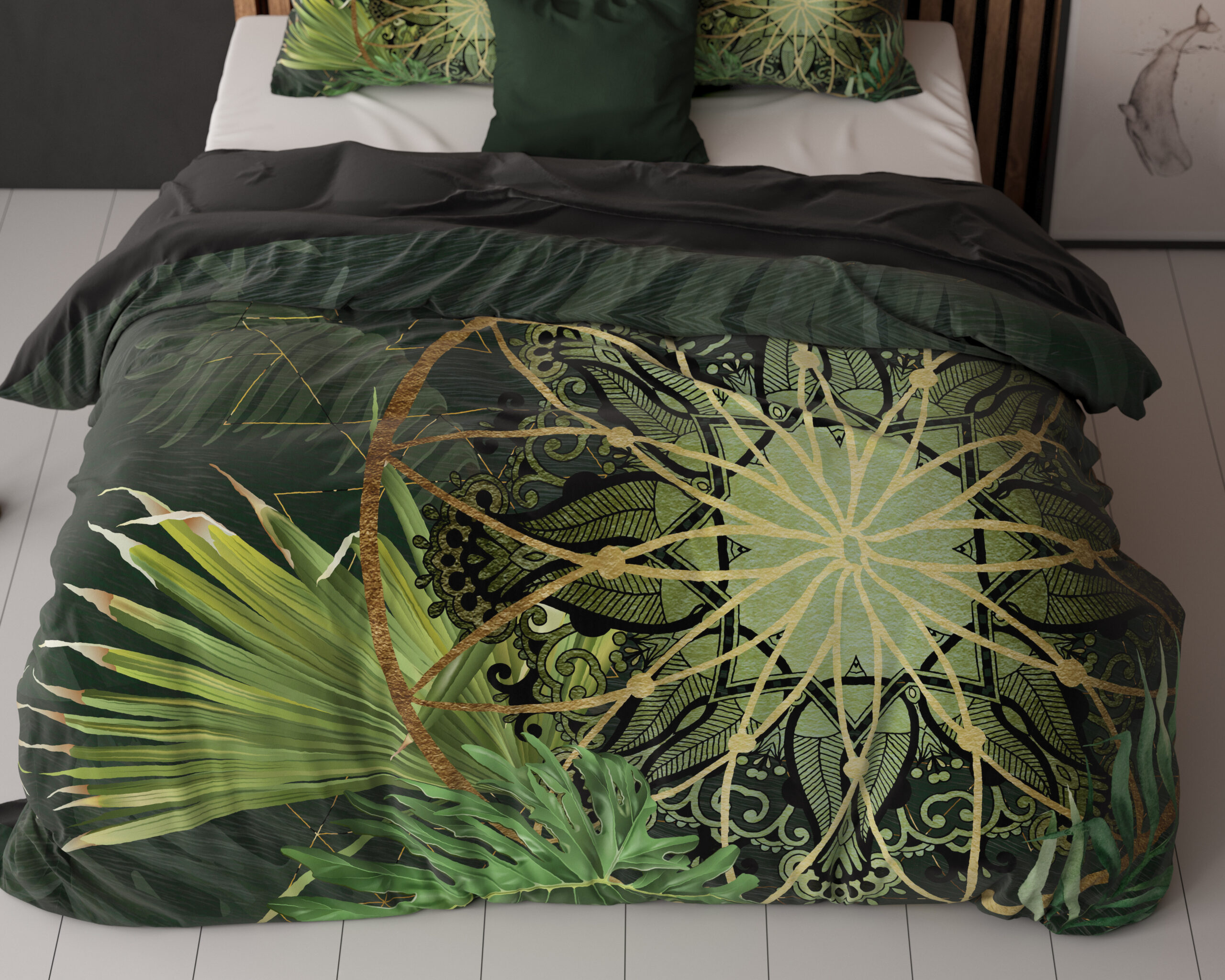Sleeptime Filou Groen 140 x 200/220 cm - Afbeelding 5