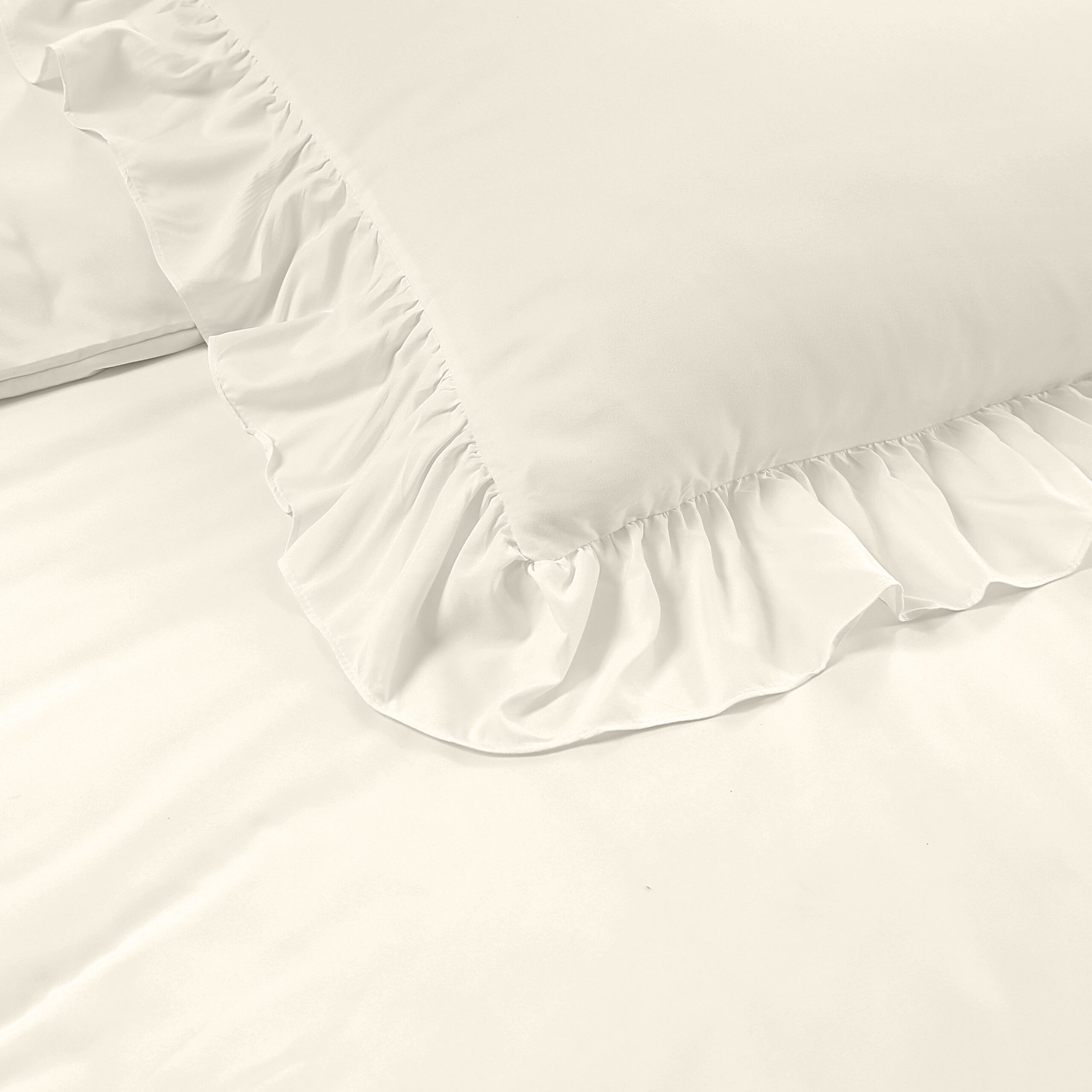 Sleeptime Ruffles Creme 240 x 200/220 cm - Afbeelding 4