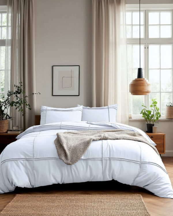 Washed Tufted Wit 140 x 200/220