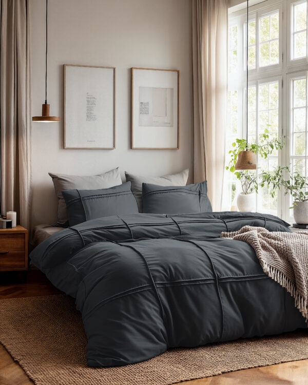 Washed Tufted Antraciet 200 x 200/220