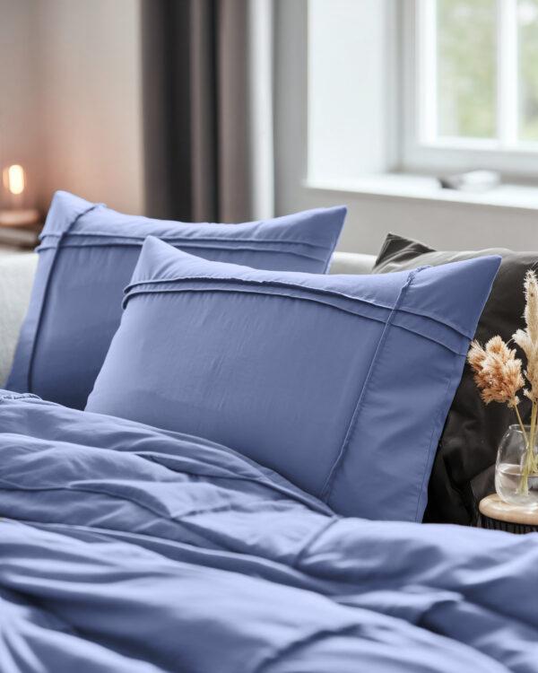 Sleeptime Washed Tufted Blauw 200 x 200/220 cm - Afbeelding 3