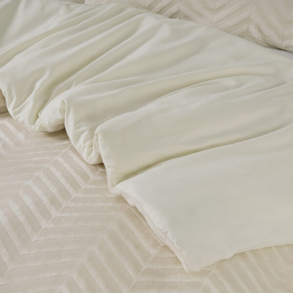 Sleeptime Chevron Teddy Créme 240 x 200/220 cm - Afbeelding 4