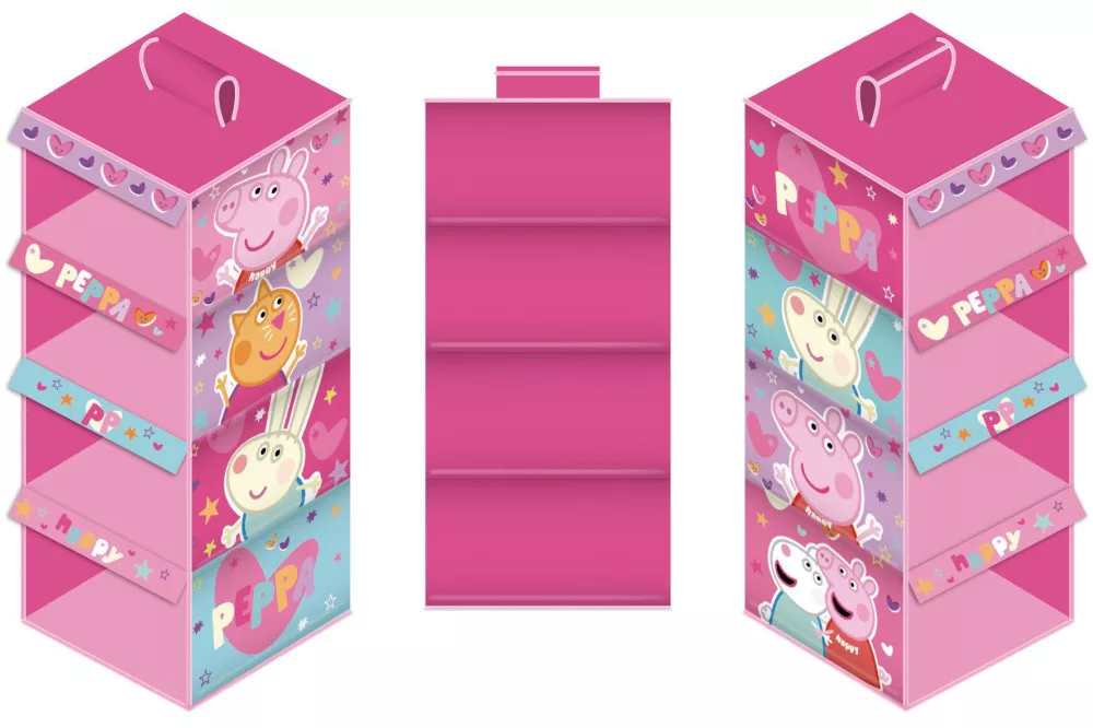 Peppa Pig Happy hangende opbergkast 29 x 28 x 71 cm