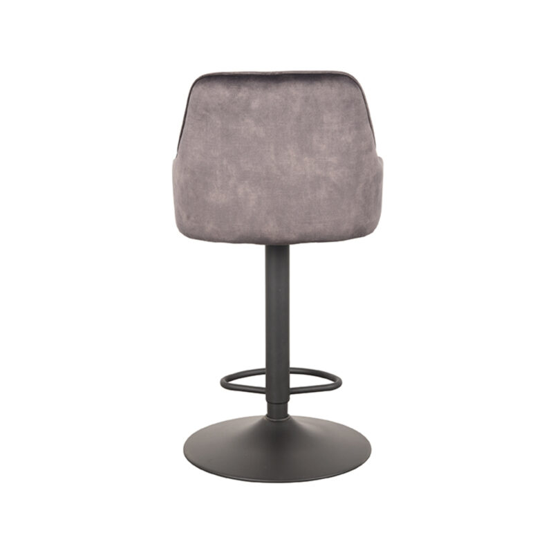 LABEL51 Barkruk Fender - Antraciet - Velours - Zithoogte 64-84 Fender